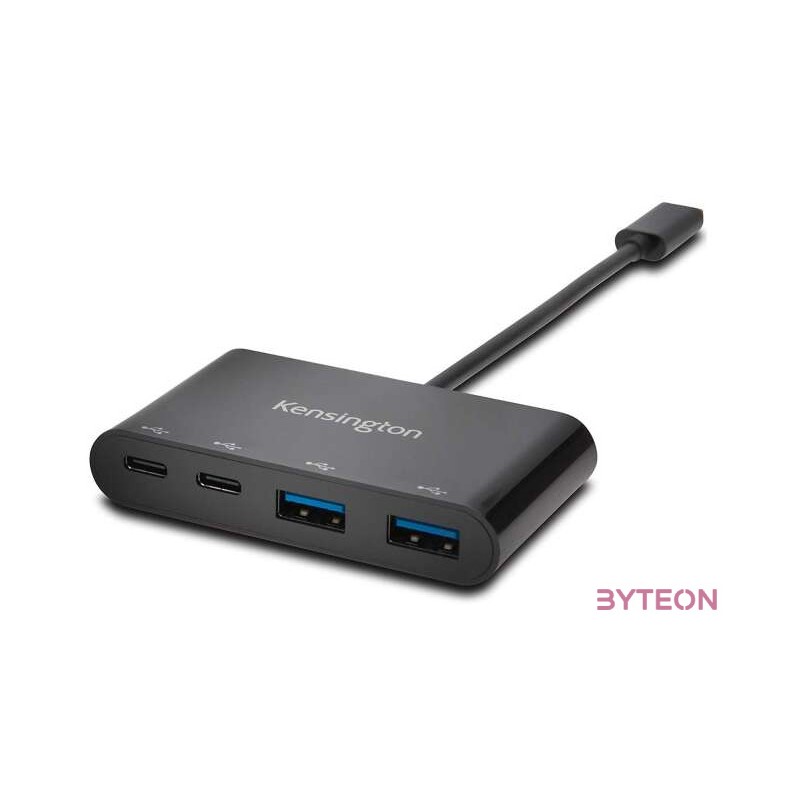 Kensington CH1000 4-portos USB-C USB3.0 hub fekete