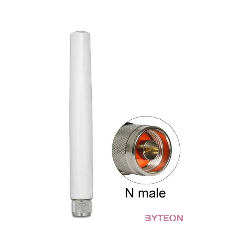 Delock LoRa 868 MHz antenna N-dugó 2,09 dBi irányítatlan, rögzített, kültéri, fehér