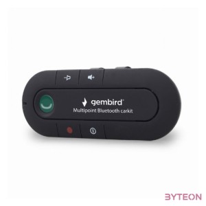 Gembird multipoint Bluetooth v.2.1 + EDR car kit, class II, for 2 telephones