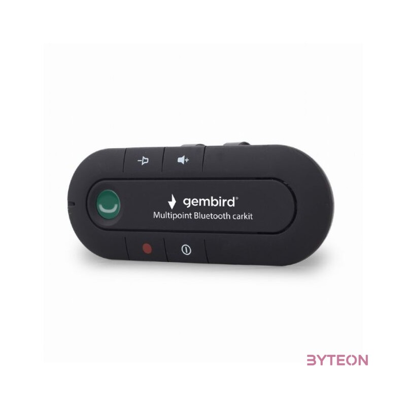 Gembird multipoint Bluetooth v.2.1 + EDR car kit, class II, for 2 telephones