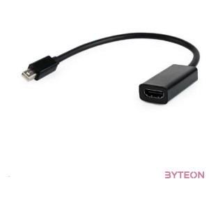 Gembird Displayport mini - HDMI M,F adapter 0.2m fekete