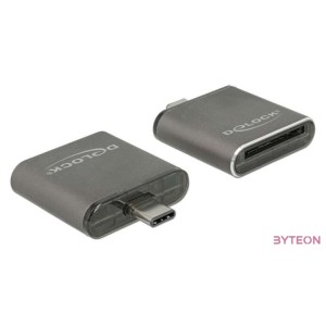 Delock USB Type-C csatlakozóval ellátott SDHC , SDXC UHS-II , MMC egy nyílású kártyaolvasó