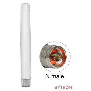 Delock LoRa 868 MHz antenna N-dugó 2,09 dBi irányítatlan, rögzített, kültéri, fehér