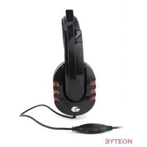 Gembird GHS-402 2.0 gaming headset fekete