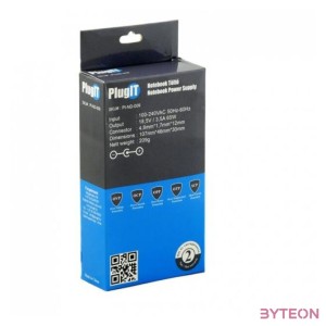 PlugIT PI-ND-009 HP 65W notebook hálózati töltő adapter (4,8*1,7mm)