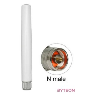 Delock LoRa 868 MHz antenna N-dugó 2,09 dBi irányítatlan, rögzített, kültéri, fehér