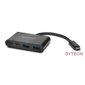 Kensington CH1000 4-portos USB-C USB3.0 hub fekete