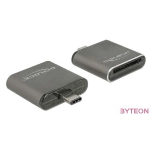 Delock USB Type-C csatlakozóval ellátott SDHC , SDXC UHS-II , MMC egy nyílású kártyaolvasó