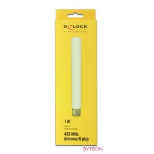 Delock 433 MHz antenna N-dugó 1,45 dBi irányítatlan, rögzített, kültéri, fehér