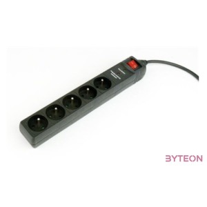 Gembird elosztó fekete 1.5m