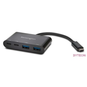 Kensington CH1000 4-portos USB-C USB3.0 hub fekete