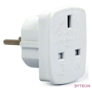 Gembird UK socket to EU plug adapter