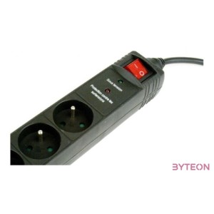 Gembird elosztó fekete 1.5m