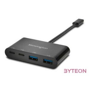 Kensington CH1000 4-portos USB-C USB3.0 hub fekete
