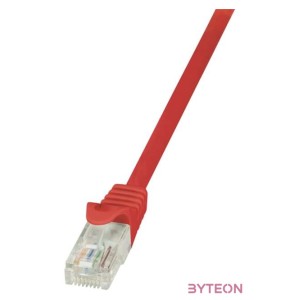 LogiLink RJ45 CAT5e UTP M,M adatkábel 2m AWG26 piros