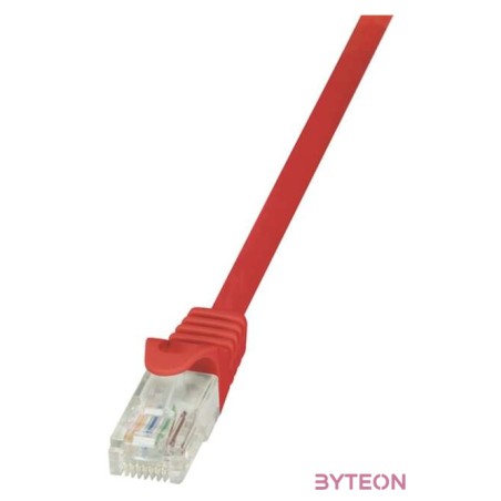 LogiLink RJ45 CAT5e UTP M,M adatkábel 2m AWG26 piros