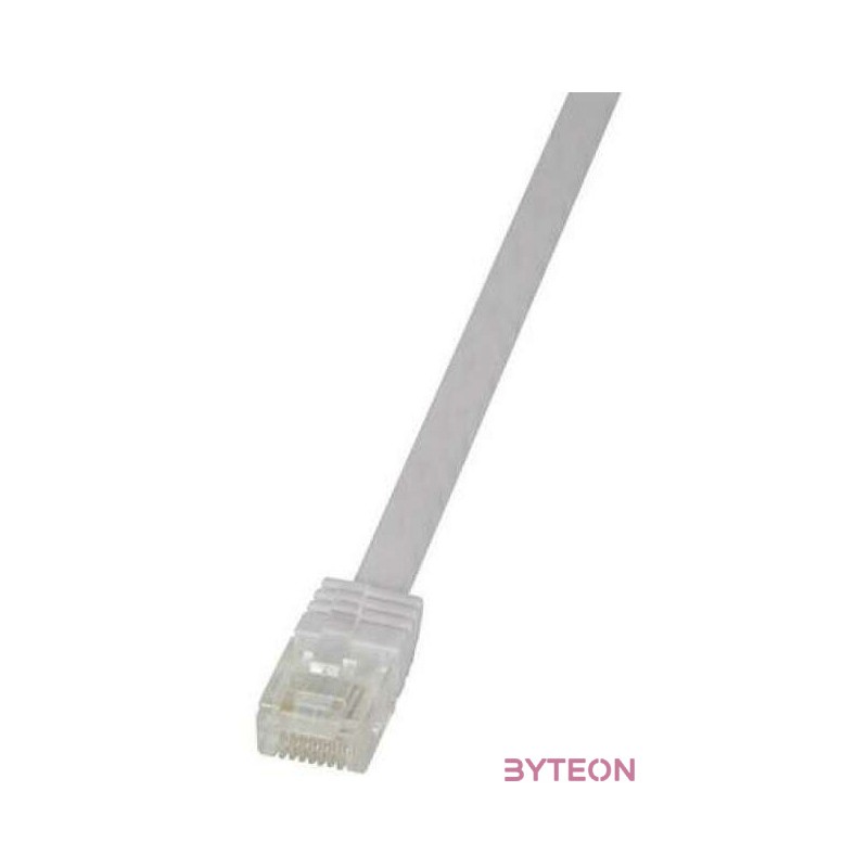 LogiLink RJ45 CAT6 UTP M,M adatkábel 15m AWG32 fehér
