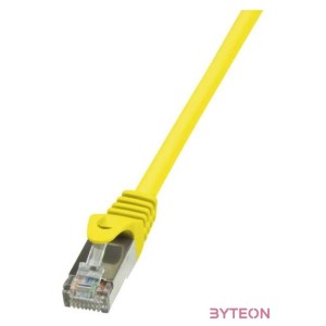 LogiLink RJ45 CAT5e F,UTP M,M adatkábel 3m AWG26 sárga
