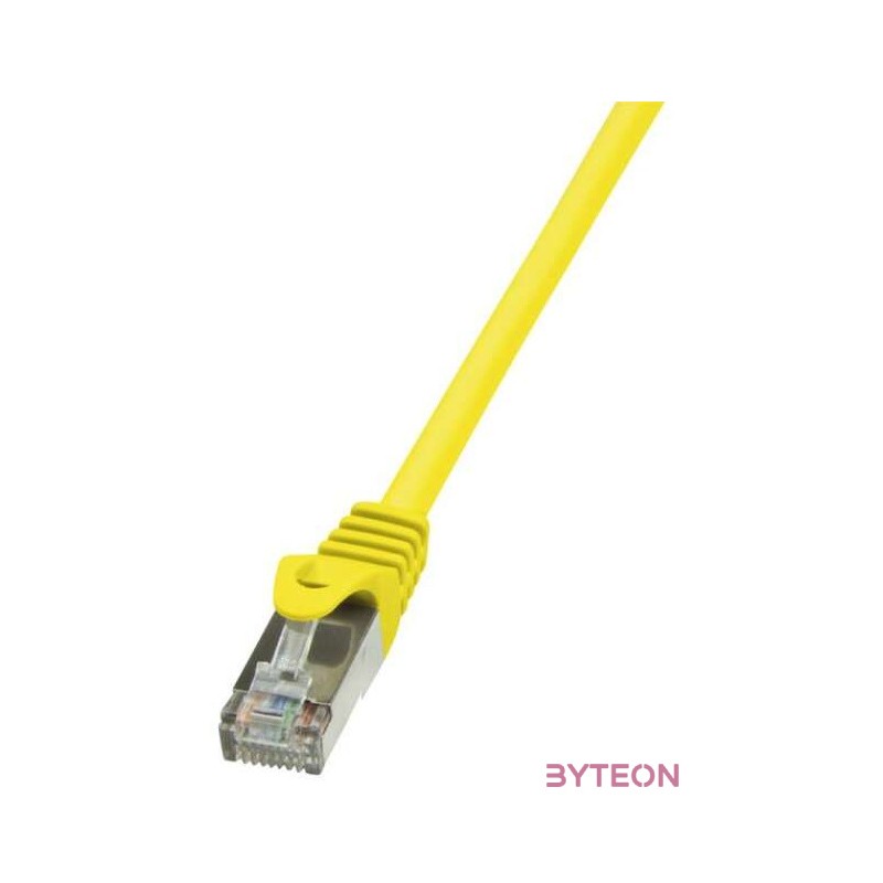 LogiLink RJ45 CAT5e F,UTP M,M adatkábel 3m AWG26 sárga