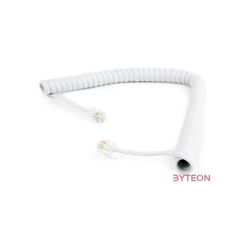 Gembird RJ10 (4P4C) M,M telefon kábel 2m fehér