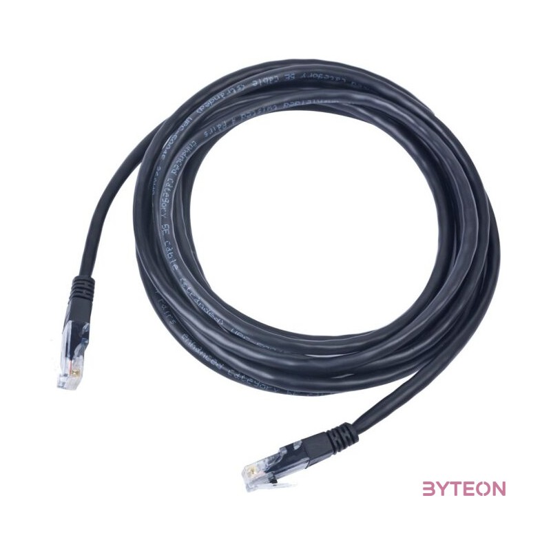 Gembird RJ45 CAT5e UTP M,M adatkábel 3m fekete