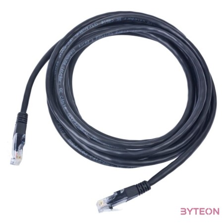 Gembird RJ45 CAT5e UTP M,M adatkábel 3m fekete