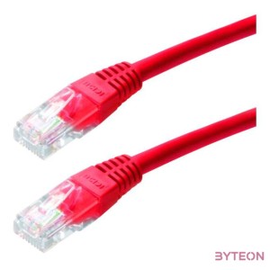Gembird RJ45 CAT5e UTP M,M adatkábel 3m piros