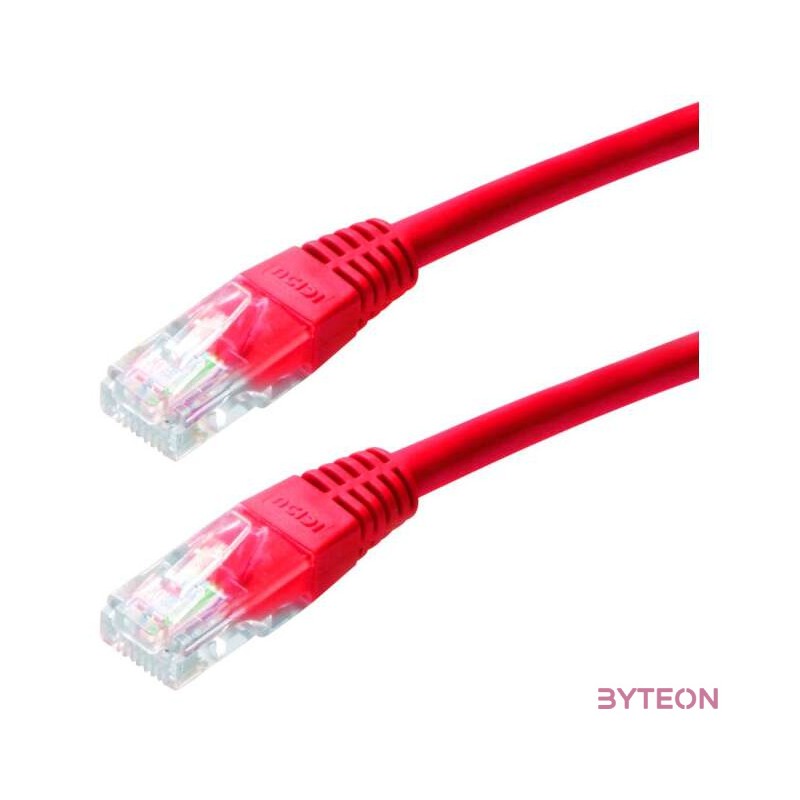 Gembird RJ45 CAT5e UTP M,M adatkábel 3m piros