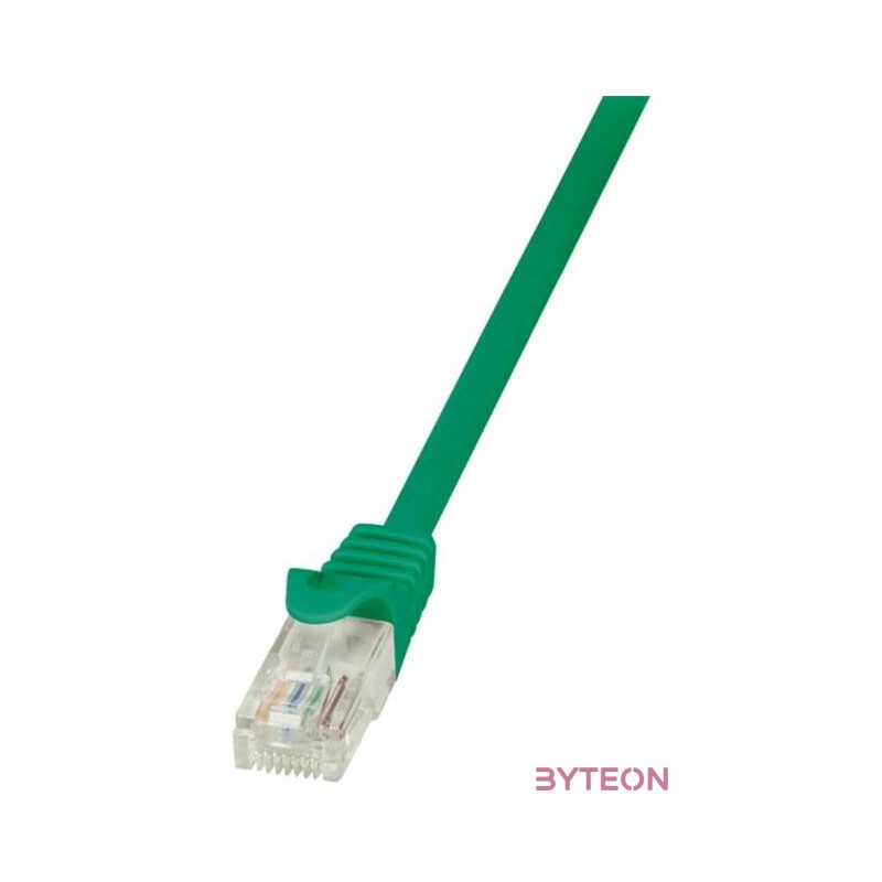 LogiLink RJ45 CAT5e UTP M,M adatkábel 0.5m AWG26 zöld