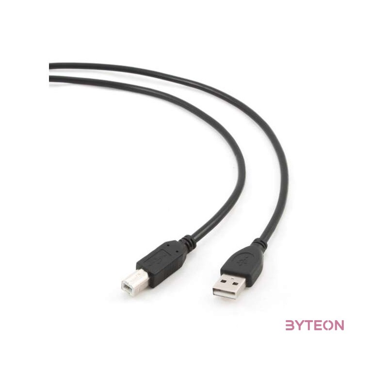 Gembird USB A - USB B M,M adatkábel 1m fekete