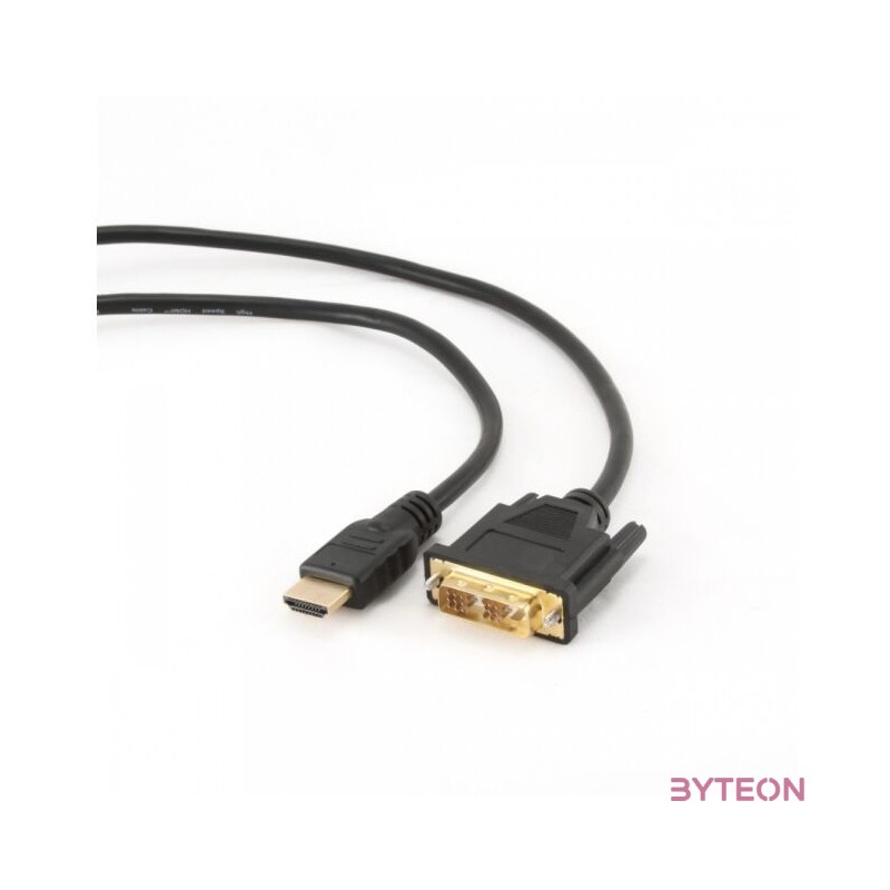 Gembird HDMI - DVI-D M,M video jelkábel 0.5m fekete