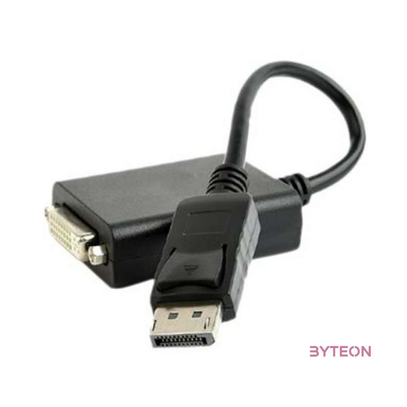 Gembird DisplayPort 1.2 - DVI-D M,F adapter 0.1m fekete