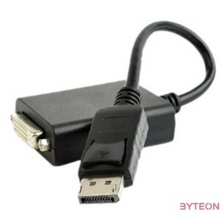 Gembird DisplayPort 1.2 - DVI-D M,F adapter 0.1m fekete