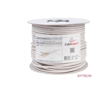 Gembird fali CAT6 UTP adatkábel 100m szürke