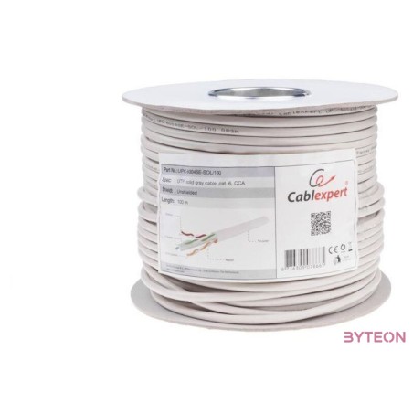 Gembird fali CAT6 UTP adatkábel 100m szürke