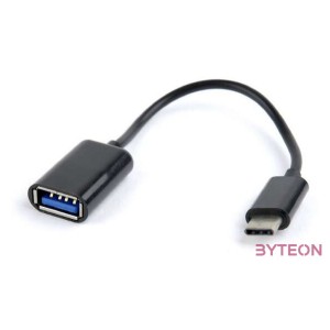 Gembird USB C - USB 2.0 A M,F adapter 0.2m fekete