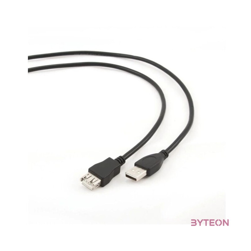 Gembird USB A M,F adatkábel hosszabbító 1.8m fekete