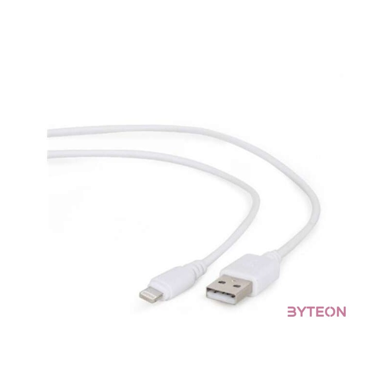 Gembird USB 2.0 A - Lightning M,M adatkábel 2m fehér