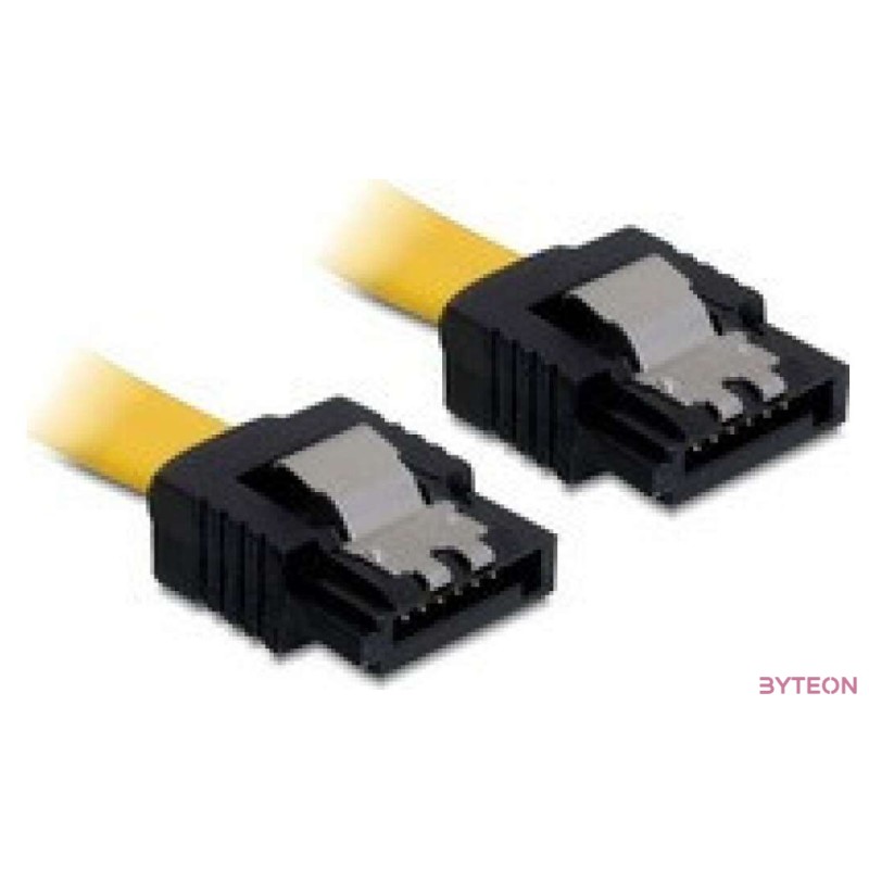 Delock SATA F,F adatkábel 0.2m sárga