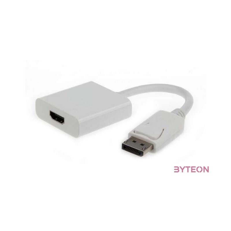 Gembird Displayport - HDMI M,F adapter 0.1m fehér