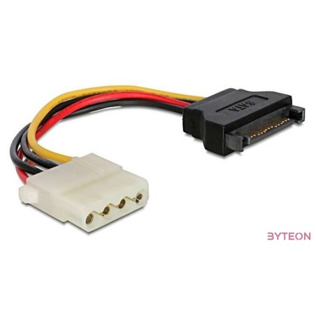 Gembird SATA Power - Molex Power 4pin M,F tápkábel 0.15m