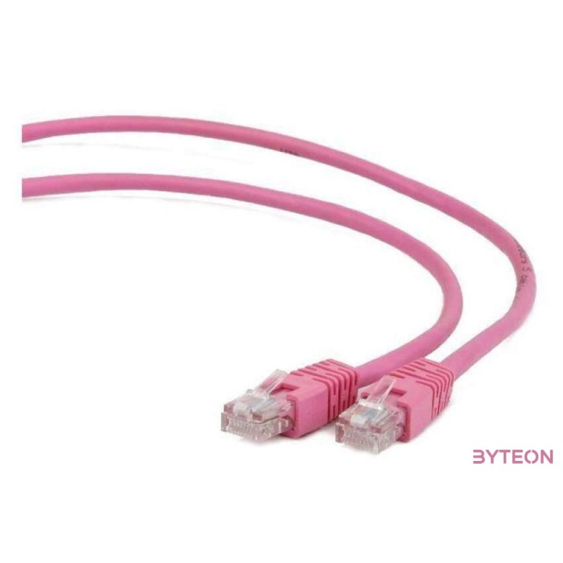 Gembird RJ45 CAT6 FTP M,M adatkábel 5m rózsaszín