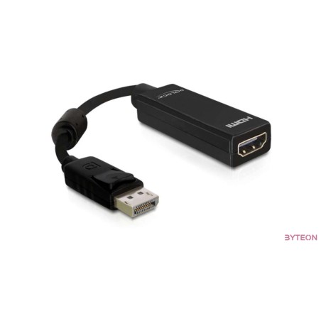 Delock Displayport 1.1 male - HDMI female passzív - Fekete