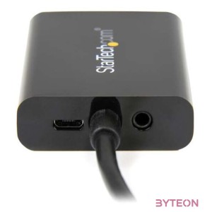 StarTech HDMI - VGA Jack stereo 3,5mm M,F adapter 0.2m fekete