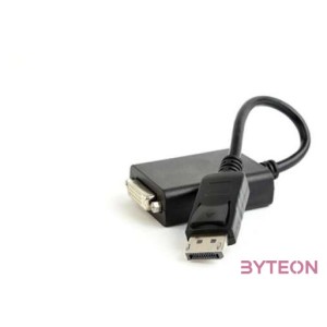 Gembird DisplayPort 1.2 - DVI-D M,F adapter 0.1m fekete