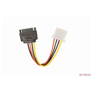 Gembird SATA Power - Molex Power 4pin M,F tápkábel 0.15m