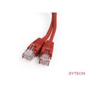 Gembird RJ45 CAT5e UTP M,M adatkábel 0.25m piros