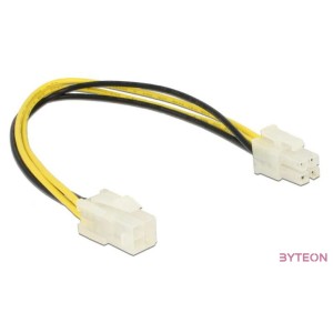 Delock Power 4pin M,F tápkábel hosszabbító 0.3m