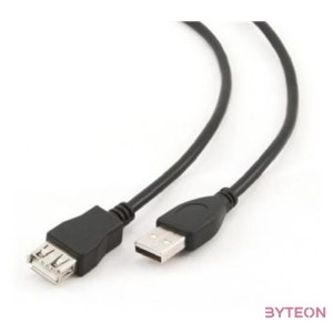 Gembird USB A M,F adatkábel hosszabbító 1.8m fekete