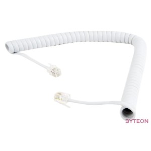 Gembird RJ10 (4P4C) M,M telefon kábel 2m fehér